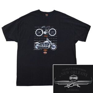 Harley Davidson Vintage T-Shirt 100 Year Anniversary New Orleans Motorcycles 3XL
